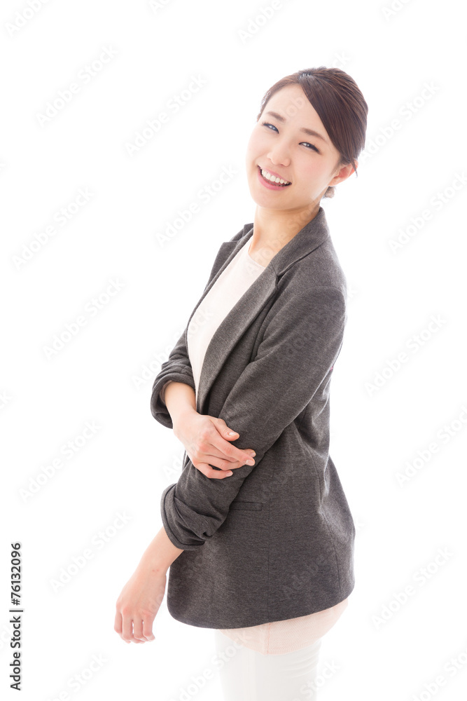 asian businesswoman on white background asian businesswoman on white background