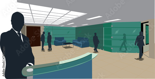 Inside office