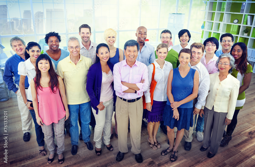 Team Casual Business People Office Cheerful Concept Team Casual Business People Office Cheerful Concept