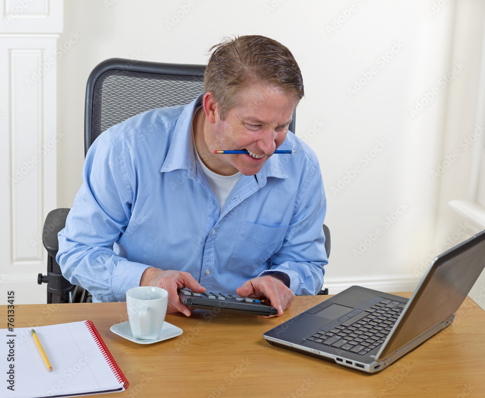 Angry Man at work Angry Man at work