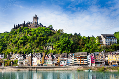 Town of  Cochem with the imperial Castle photo