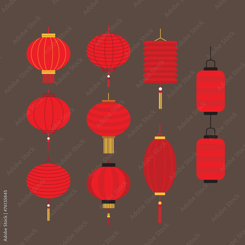 Collection of Chinese lantern Collection of Chinese lantern