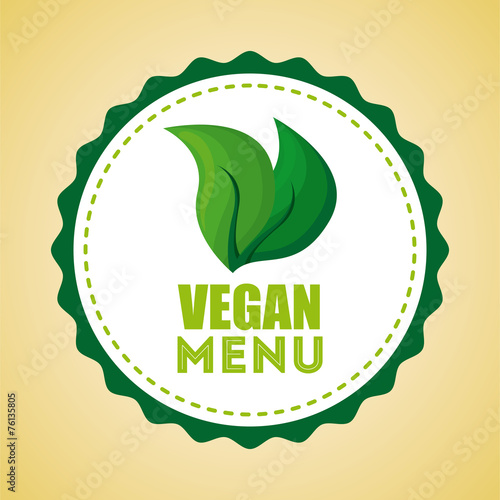 vegan menu design