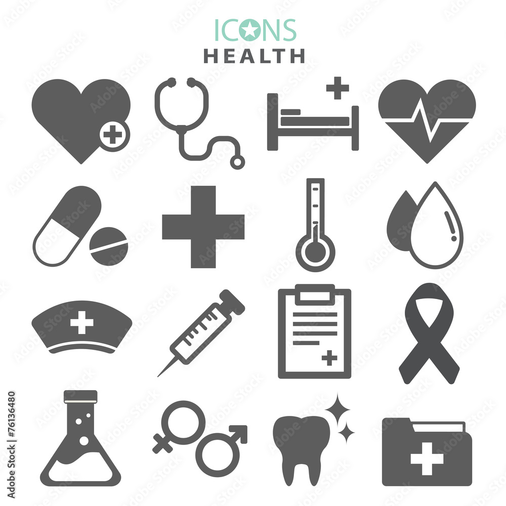 Vector of Health Hospital Flag Design Icons Symbol Concept Vector of Health Hospital Flag Design Icons Symbol Concept