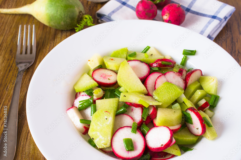 Salad of radish Salad of radish
