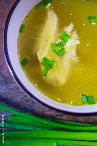 Chicken broth, soup