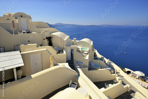 Santorini, Grecja, architektura
