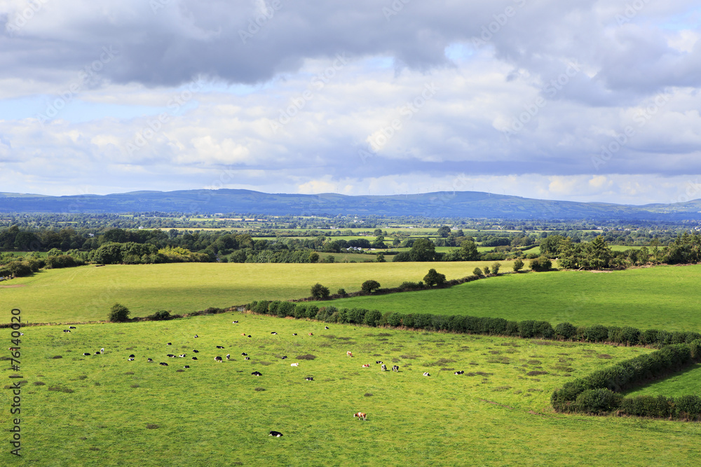 Beautiful summer landscape. View from the Rock of Cashel. Beautiful summer landscape. View from the Rock of Cashel.