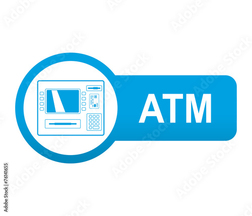 Etiqueta app lateral azul ATM