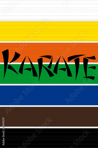 Collection of Karate or other martial art belts