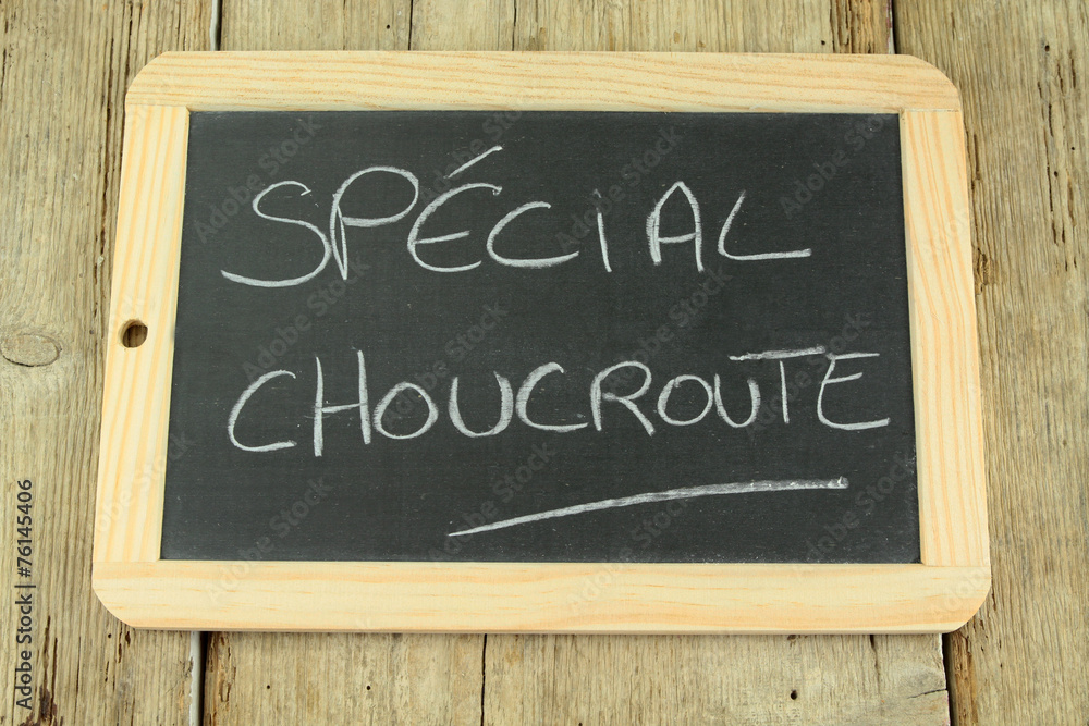 Fototapeta premium ardoise spécial choucroute