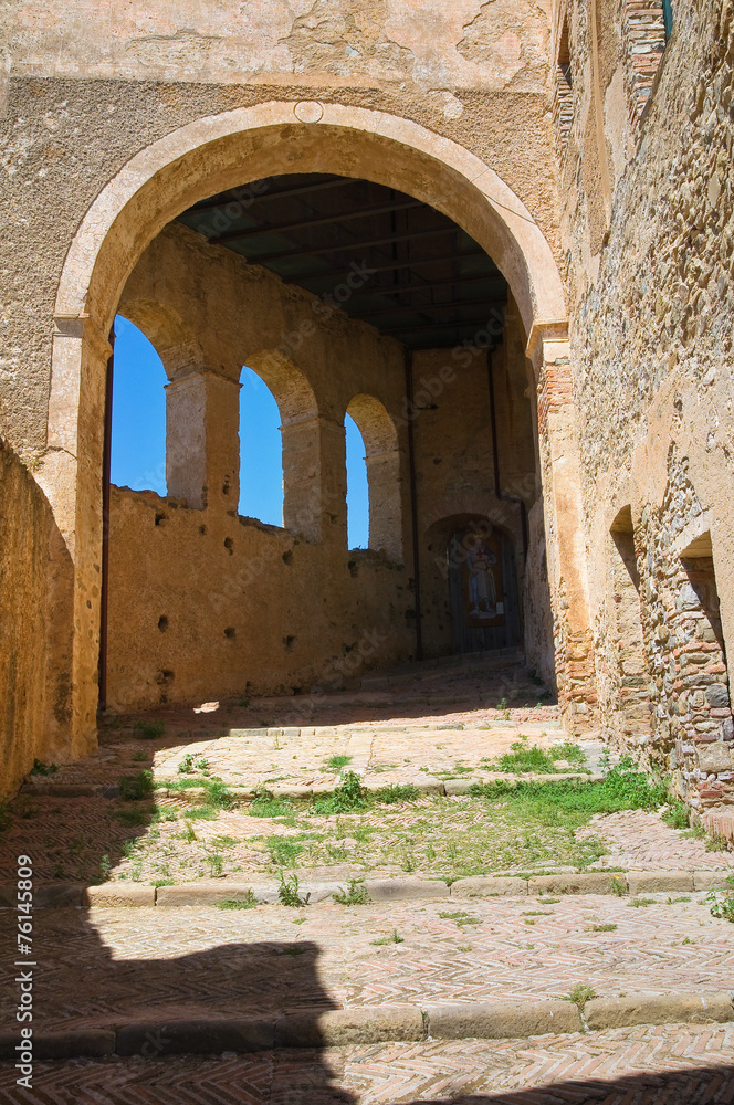 Naklejka premium Swabian Castle of Rocca Imperiale. Calabria. Italy.