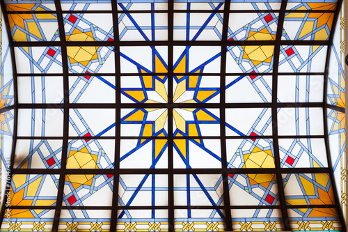 Decoration inside of the Grand Mosque in Kuwait