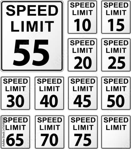 speed limit signs
