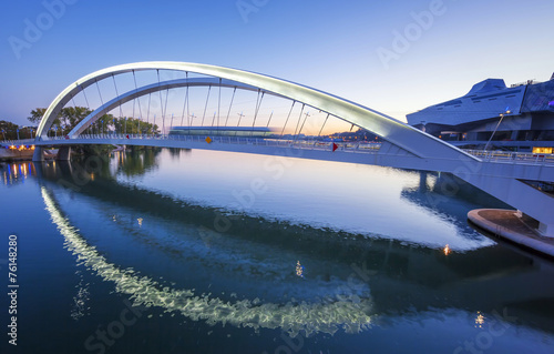 Fotografija Lyon city near confluence district with Rhone river