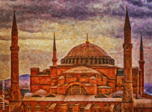 Photography Hagia Sophia Digital Painting
