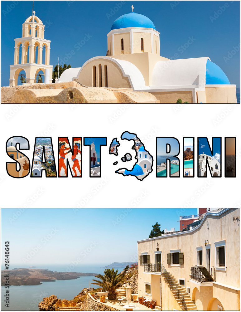 Obraz premium santorini letterbox ratio 08