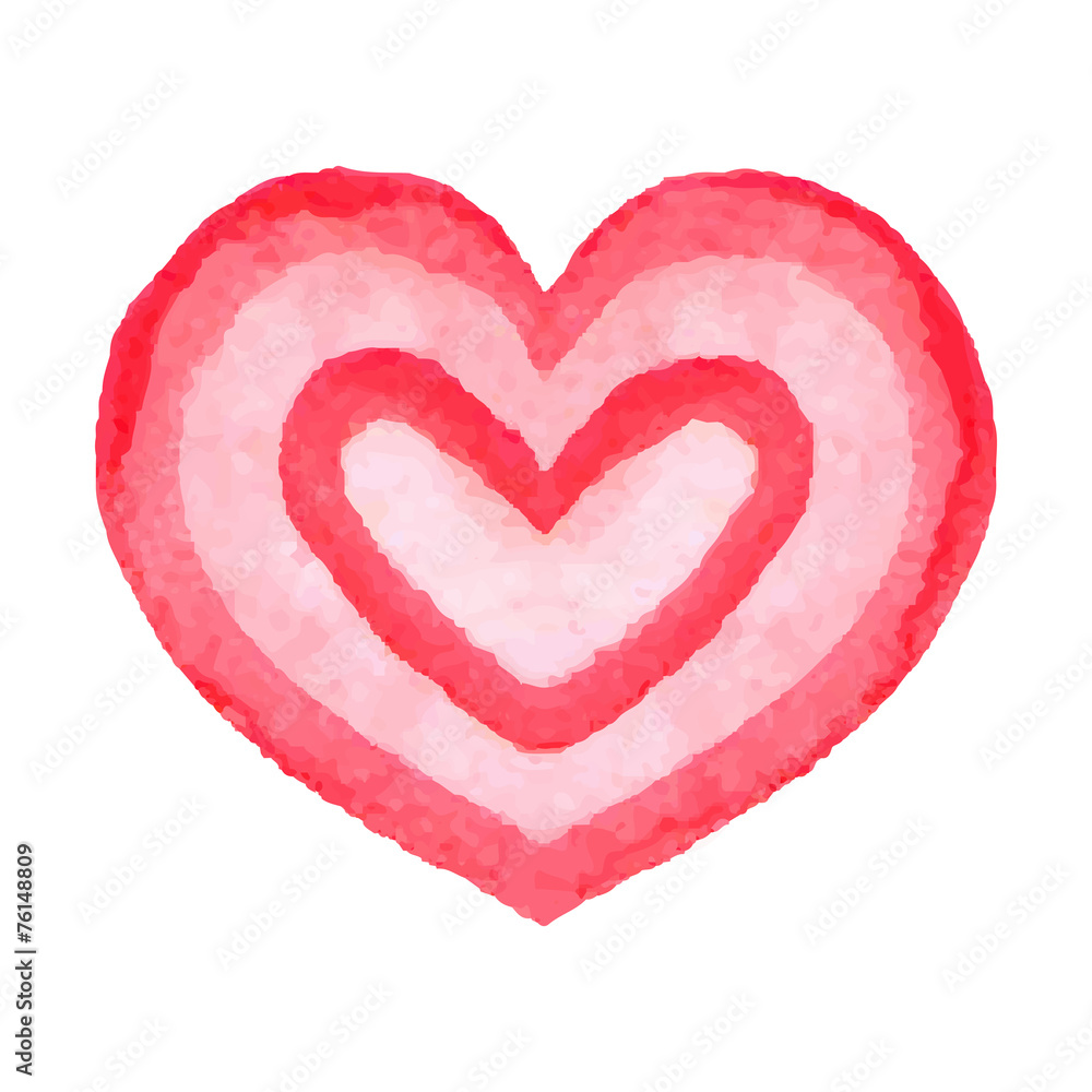 Watercolor heart.