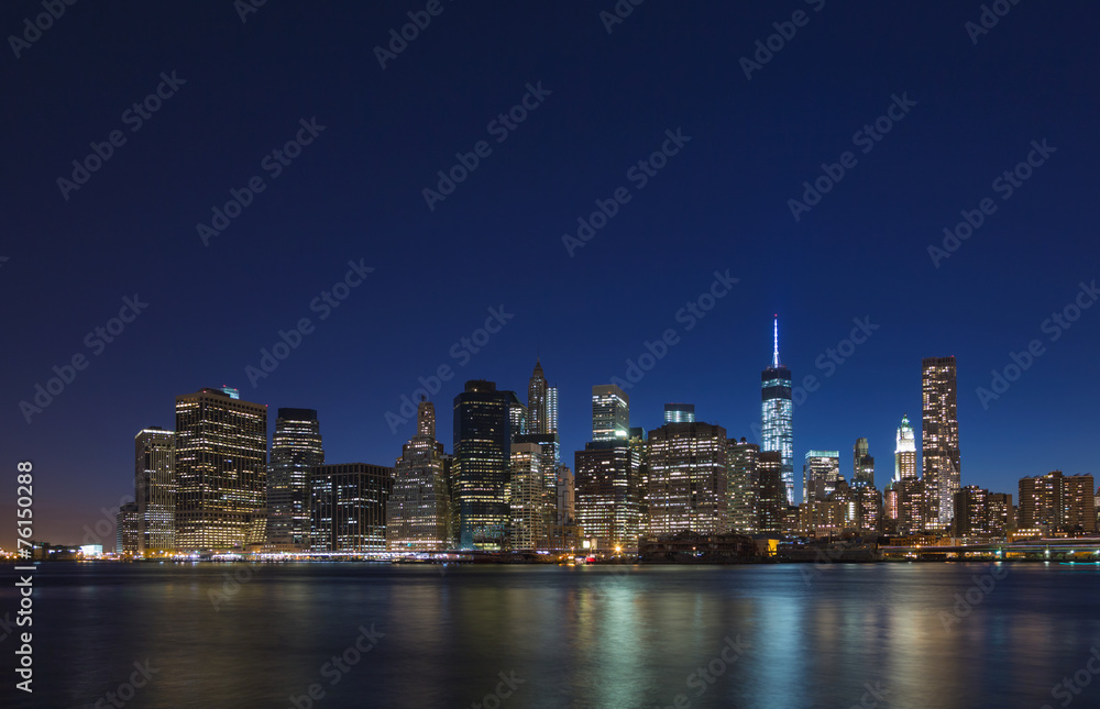Manhattan night view