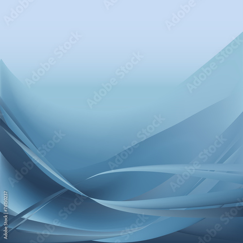 Blue light waves abstract background