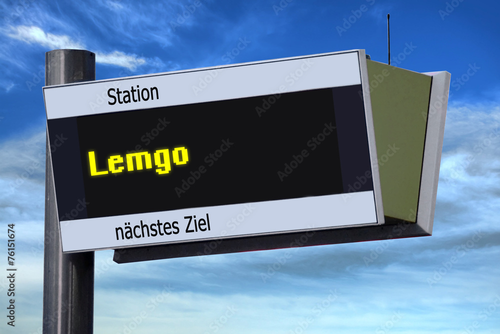 Anzeigetafel 6 - Lemgo