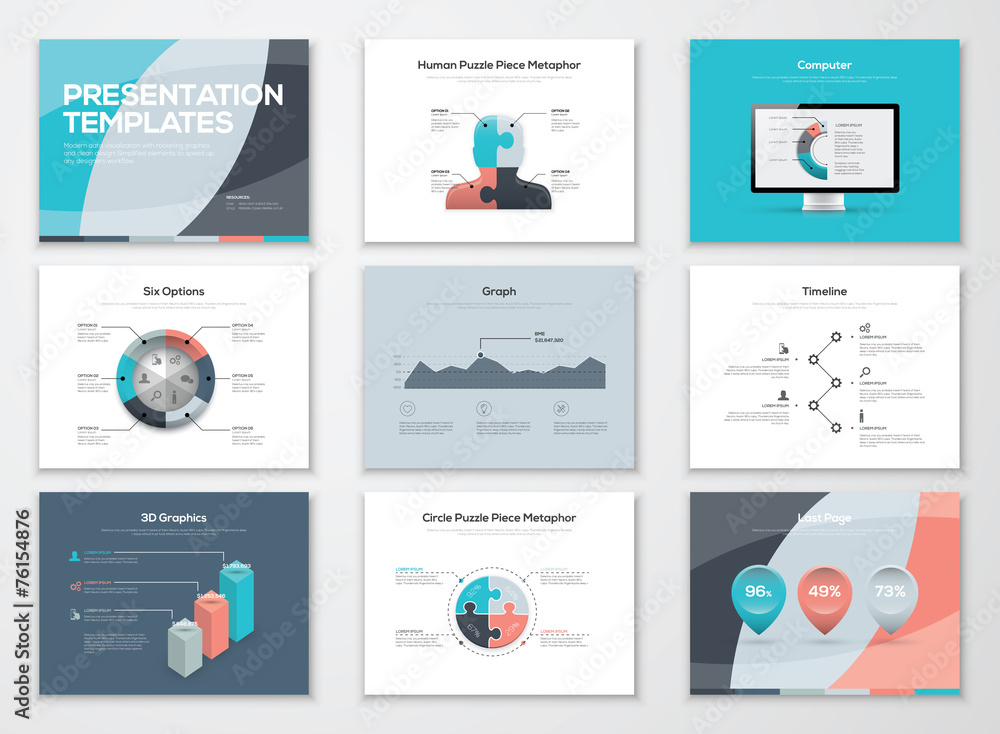 Business presentation templates and infographic vector elements Business presentation templates and infographic vector elements