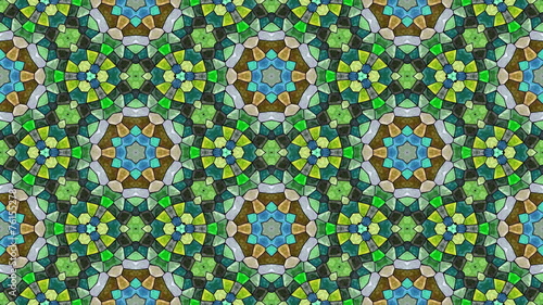Kaleidoscopic generated seamless loop 4k UHD video