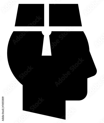 Bellboy in hat icon