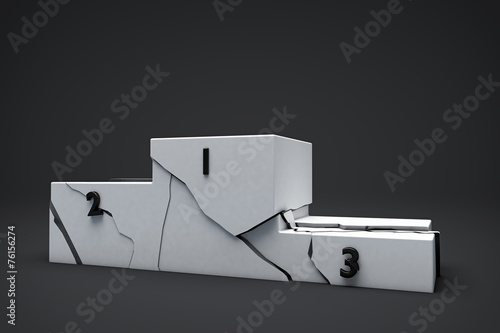 3D Isolated Podium Background Illustration