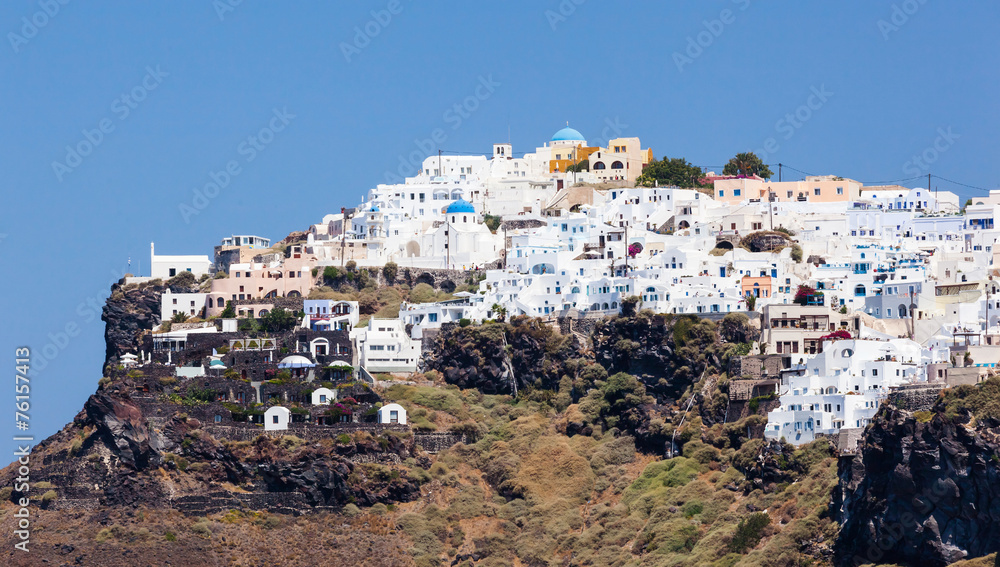 Imerovigli town on Santorini Island