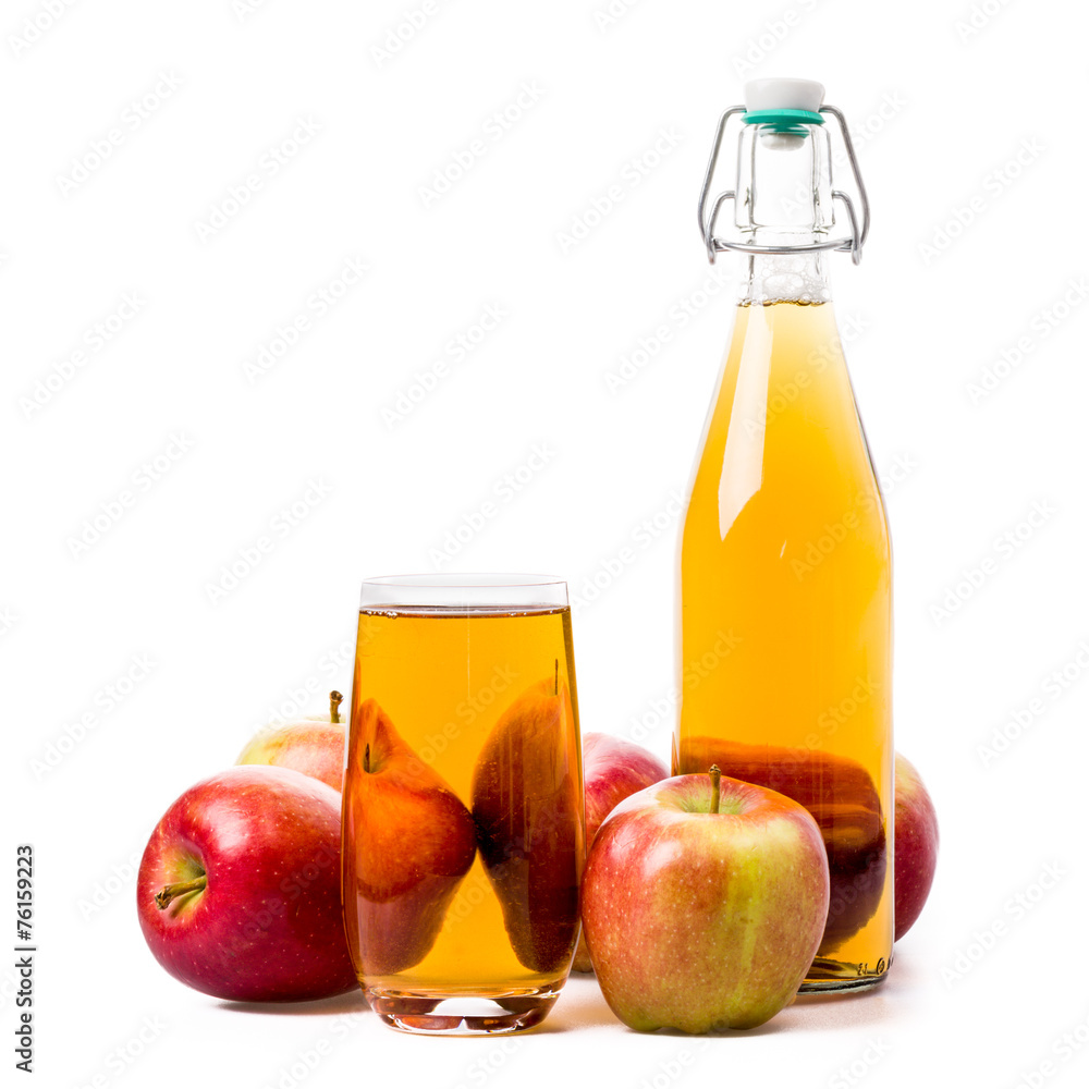 Apfelsaft und Äpfel Apfelsaft und Äpfel