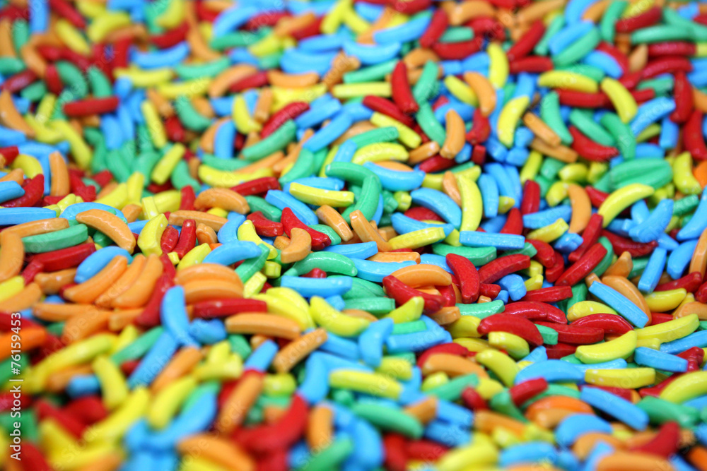 Various candy bananas Various candy bananas
