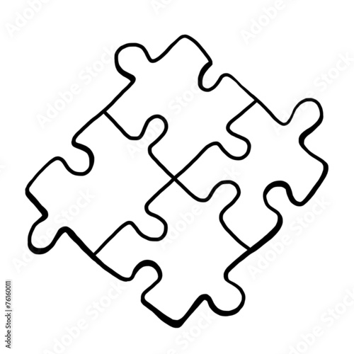 four puzzle pieces