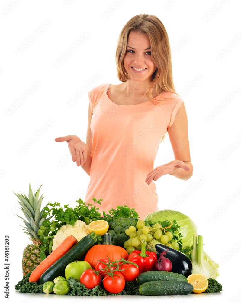 Balanced diet based on raw organic vegetables and fruits Balanced diet based on raw organic vegetables and fruits