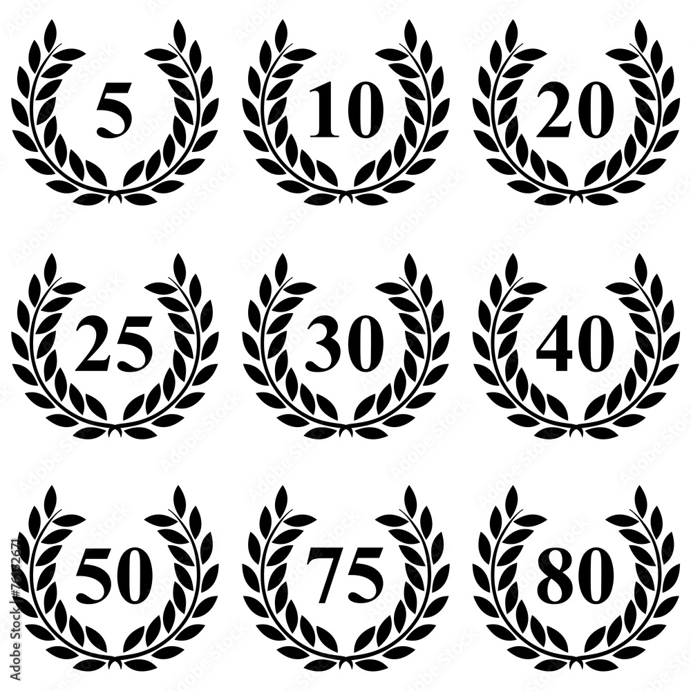 Lauriers de 5 à 80 Lauriers de 5 à 80