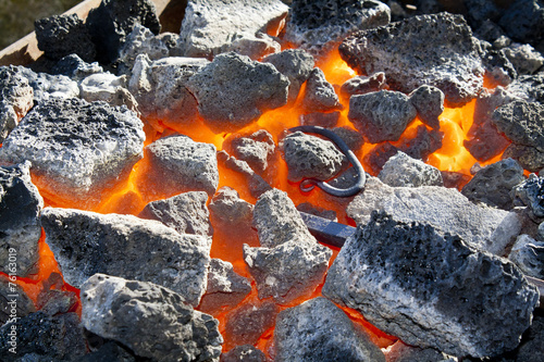 Fotografie Carboni ardenti