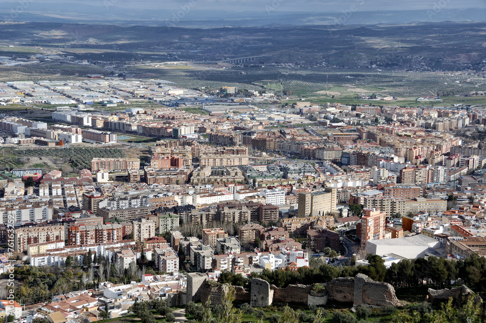 Aerial view of City of Jaen, Andalusia