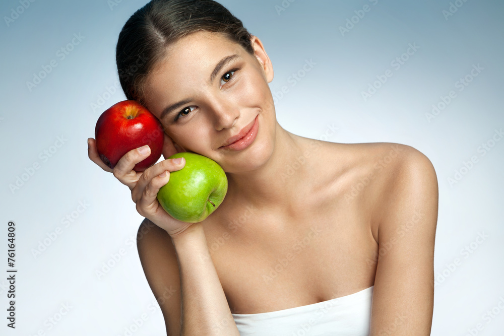 Beautiful and Healthy, natural organic raw fresh food concept Beautiful and Healthy, natural organic raw fresh food concept