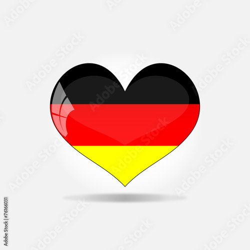 Germany Flag Heart Glossy Button Free Download Germany Flag Heart Glossy Button - GFXLoad