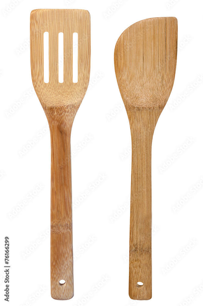 wooden paddle on a white background wooden paddle on a white background