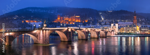 Heidelberg Panorama im Winter