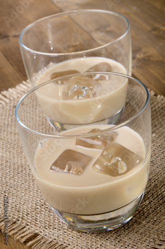 irish cream drink in a glass