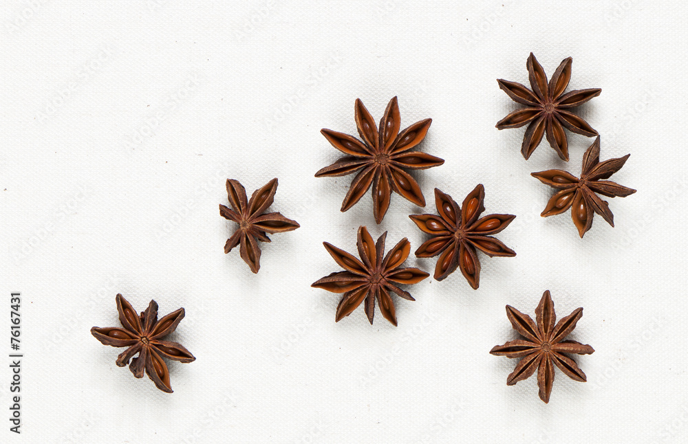 Fototapeta premium Star anise, star aniseed, or Chinese star anise