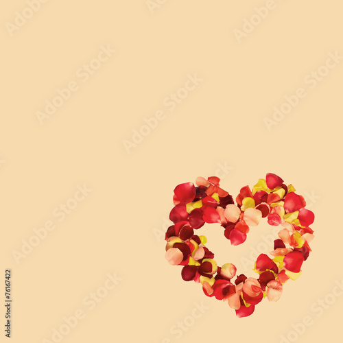 Rose Petal Heart