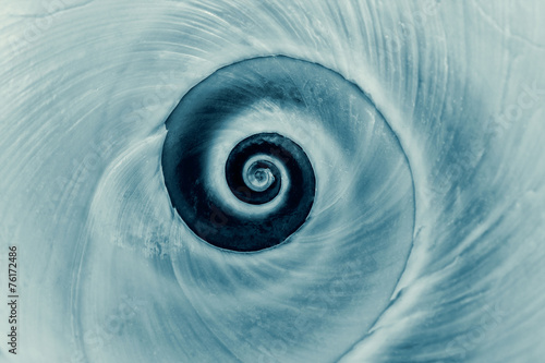 Cyanotype spiral