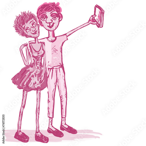Comical couple.