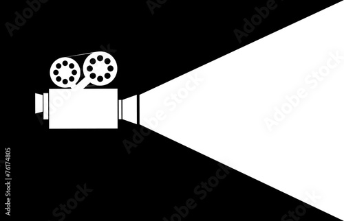 silhouette movie projector