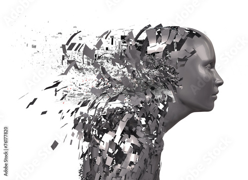 abstract character shattere...