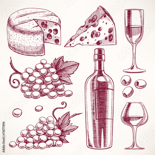 sketch wine set