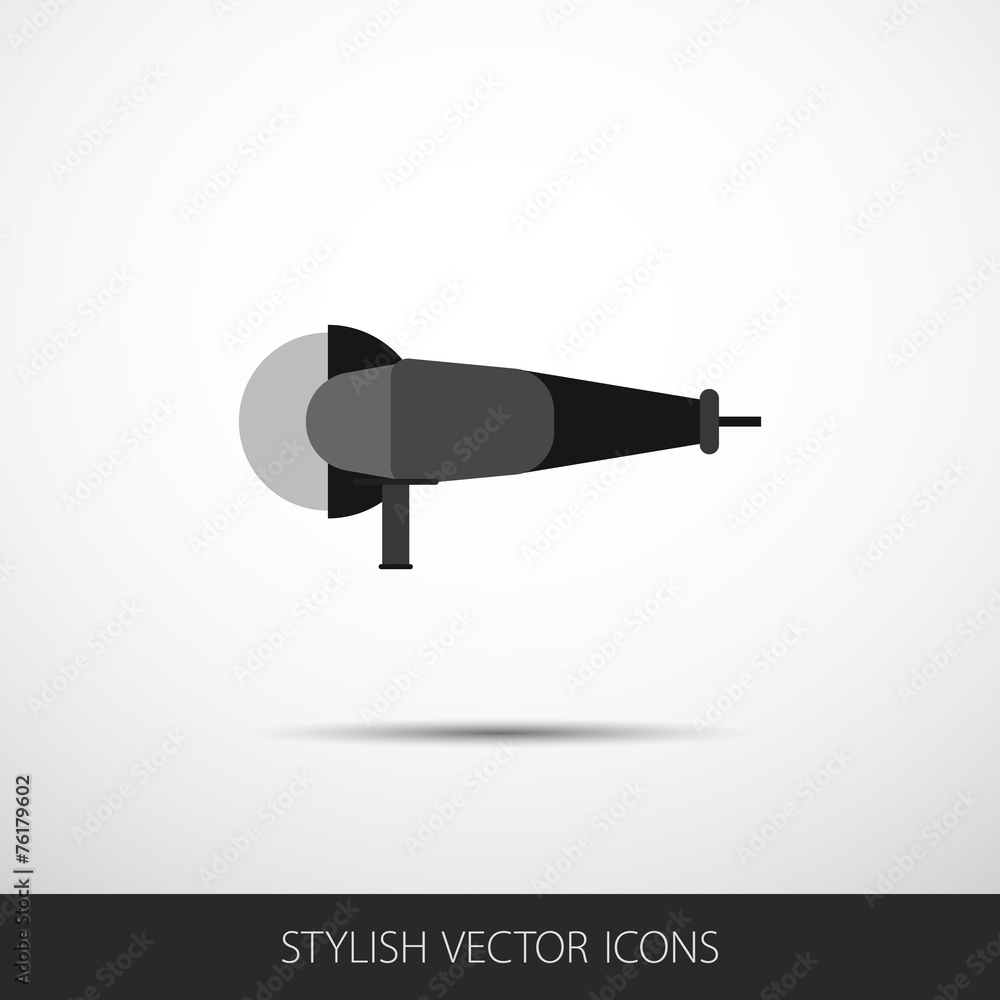 Vector grinder in a flat style with shadow. Vector grinder in a flat style with shadow.